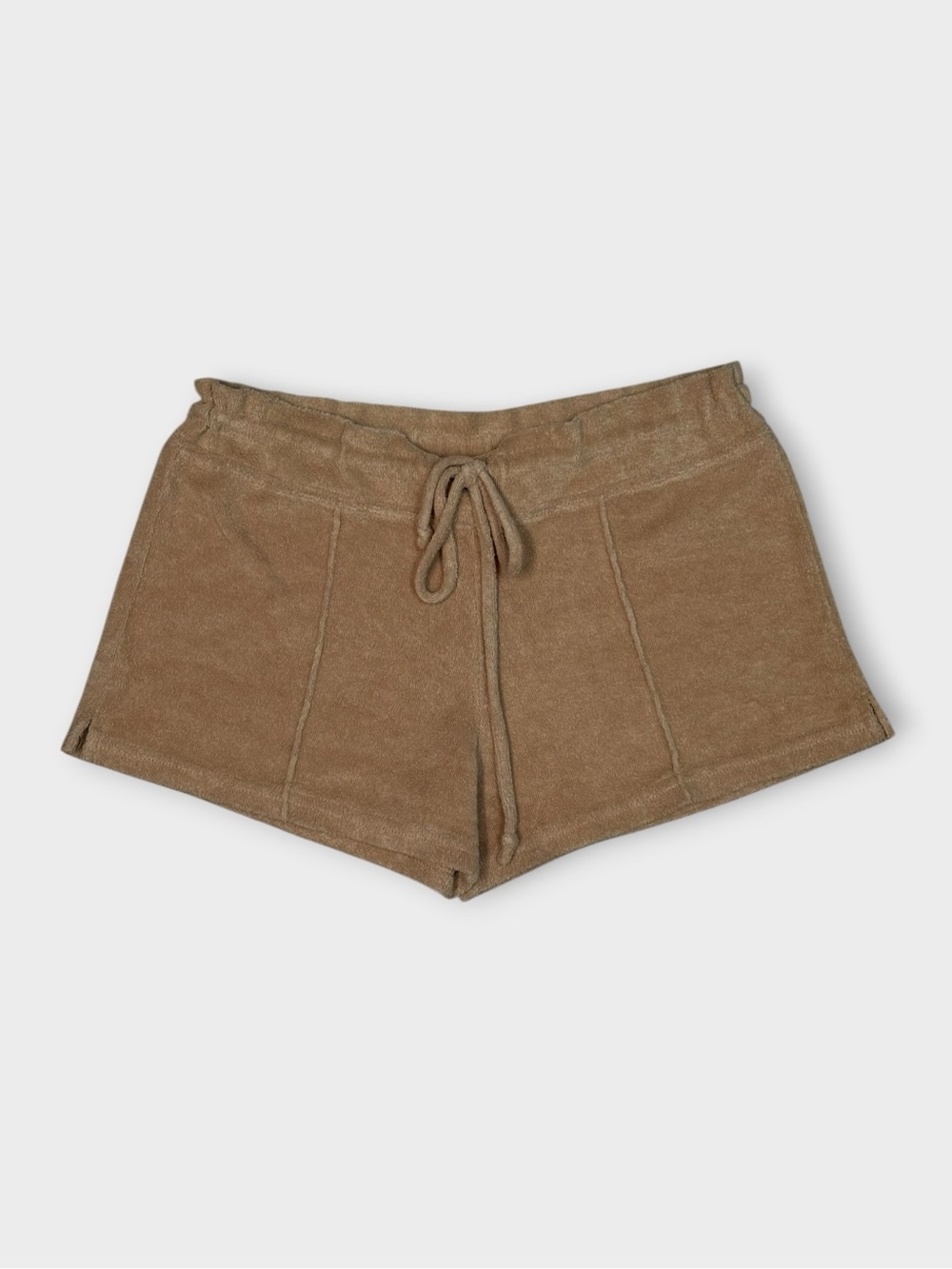 Bad Kitty | Tan Terry Cloth Shorts